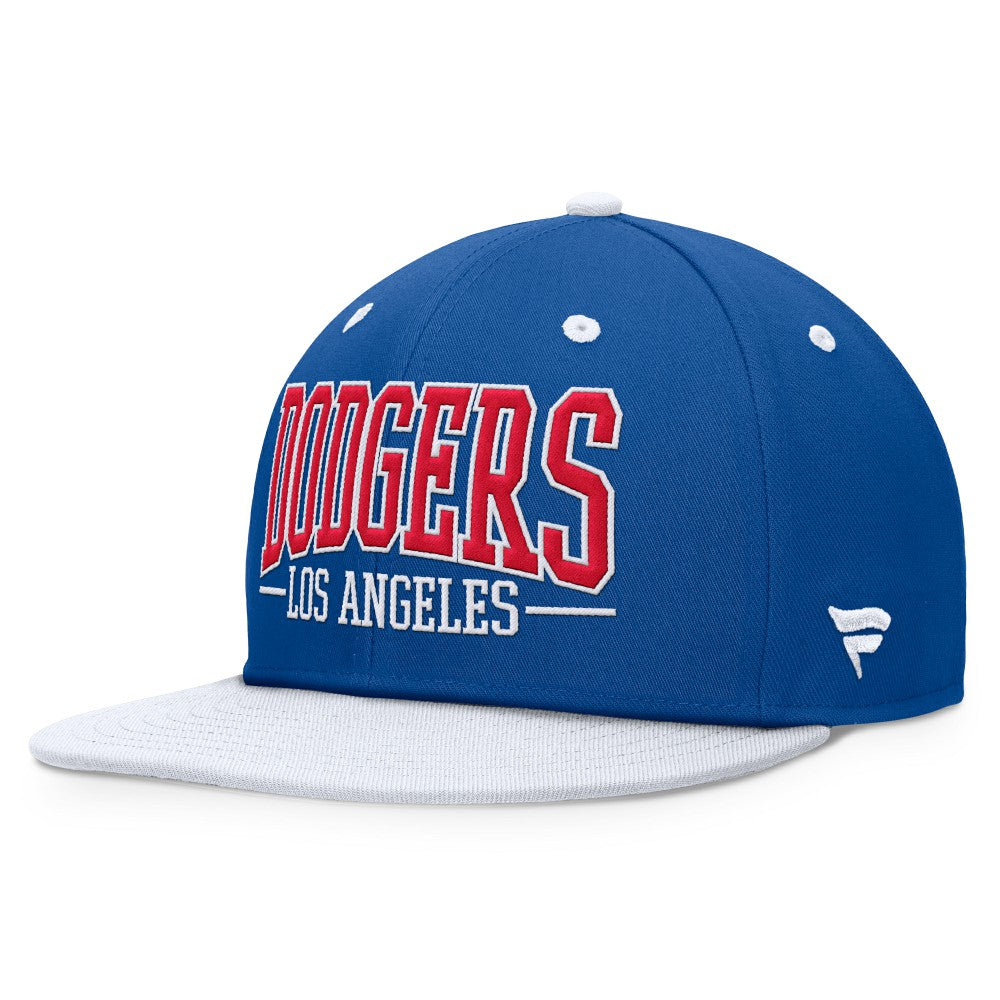 Los Angeles Dodgers Fanatics Fundamental Bold Snapback Hat - Royal/White - Fanatics Online