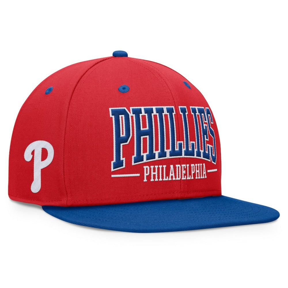 Philadelphia Phillies Fanatics Fundamental Bold Snapback Hat - Red/Royal - Fanatics Online