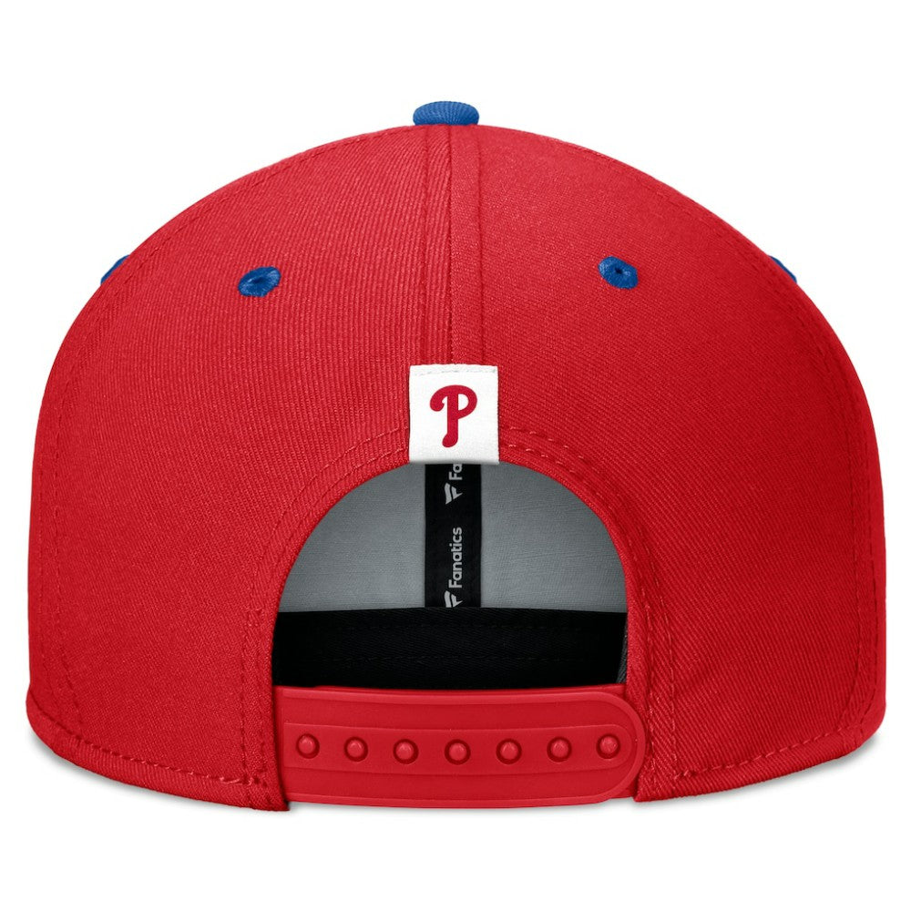 Philadelphia Phillies Fanatics Fundamental Bold Snapback Hat - Red/Royal - Fanatics Online
