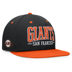 San Francisco Giants Fanatics Fundamental Bold Snapback Hat - Black/Orange - Fanatics Lifestyle