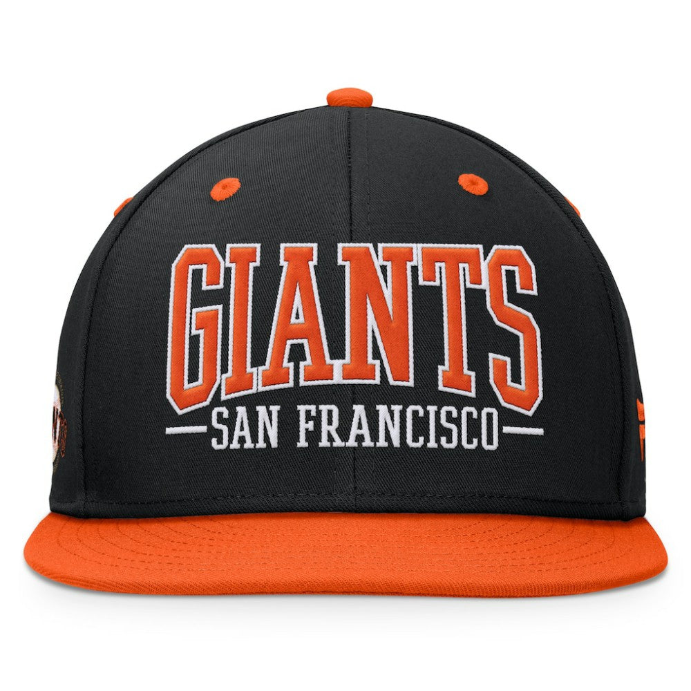 San Francisco Giants Fanatics Fundamental Bold Snapback Hat - Black/Orange - Fanatics Lifestyle
