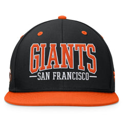 San Francisco Giants Fanatics Fundamental Bold Snapback Hat - Black/Orange - Fanatics Lifestyle