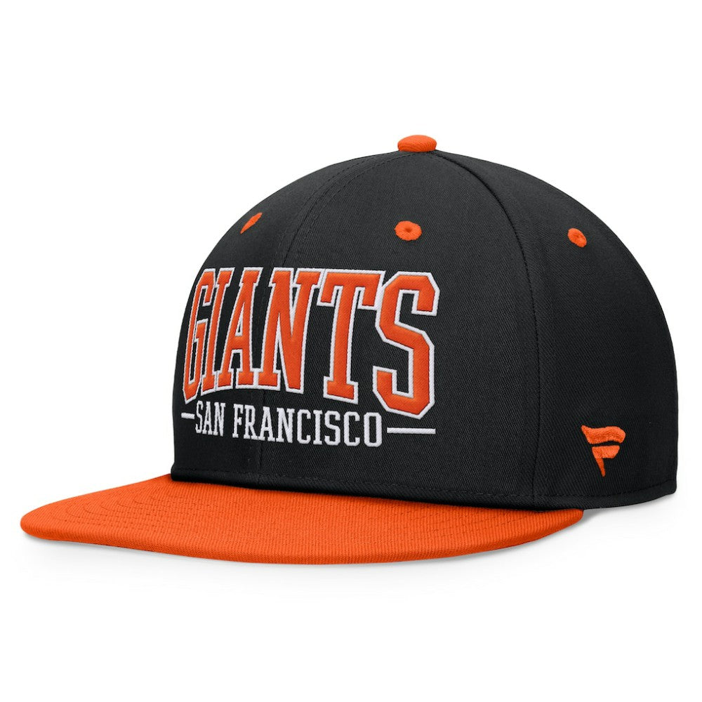 San Francisco Giants Fanatics Fundamental Bold Snapback Hat - Black/Orange - Fanatics Lifestyle