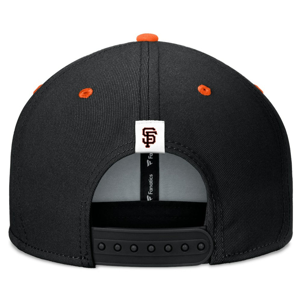 San Francisco Giants Fanatics Fundamental Bold Snapback Hat - Black/Orange - Fanatics Lifestyle