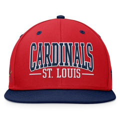 St. Louis Cardinals Fanatics Fundamental Bold Snapback Hat - Red/Navy - Fanatics on Sale