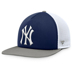 New York Yankees Fanatics Fundamental Foam Front Snapback Hat - Navy/White - Fanatics Discount