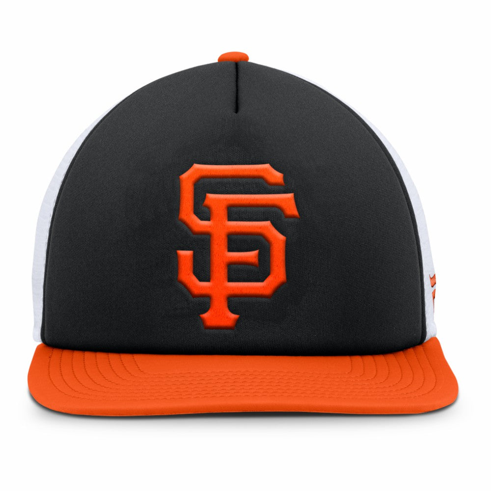 San Francisco Giants Fanatics Fundamental Foam Front Snapback Hat - Black/White - Fanatics Online