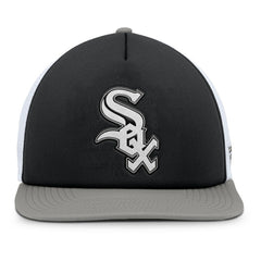 Chicago White Sox Fanatics Fundamental Foam Front Snapback Hat - Black/White - Fanatics Lifestyle