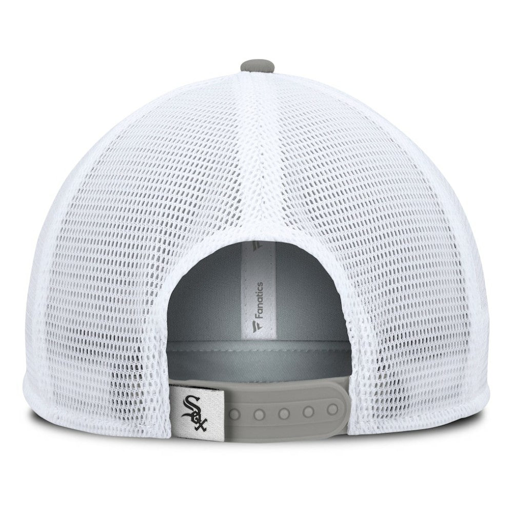 Chicago White Sox Fanatics Fundamental Foam Front Snapback Hat - Black/White - Fanatics Lifestyle