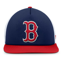 Boston Red Sox Fanatics Fundamental Foam Front Snapback Hat - Navy/White - Fanatics Sale