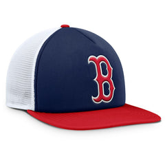 Boston Red Sox Fanatics Fundamental Foam Front Snapback Hat - Navy/White - Fanatics Sale