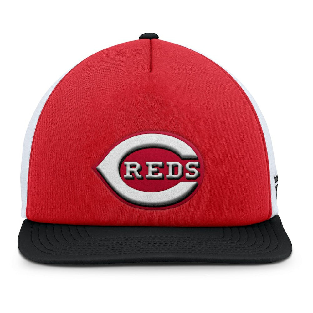 Cincinnati Reds Fanatics Fundamental Foam Front Snapback Hat - Red/Black - Fanatics Lifestyle