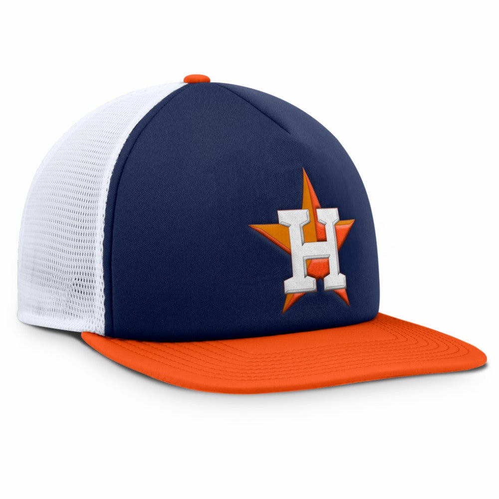 Houston Astros Fanatics Fundamental Foam Front Snapback Hat - Navy/White - Fanatics Online