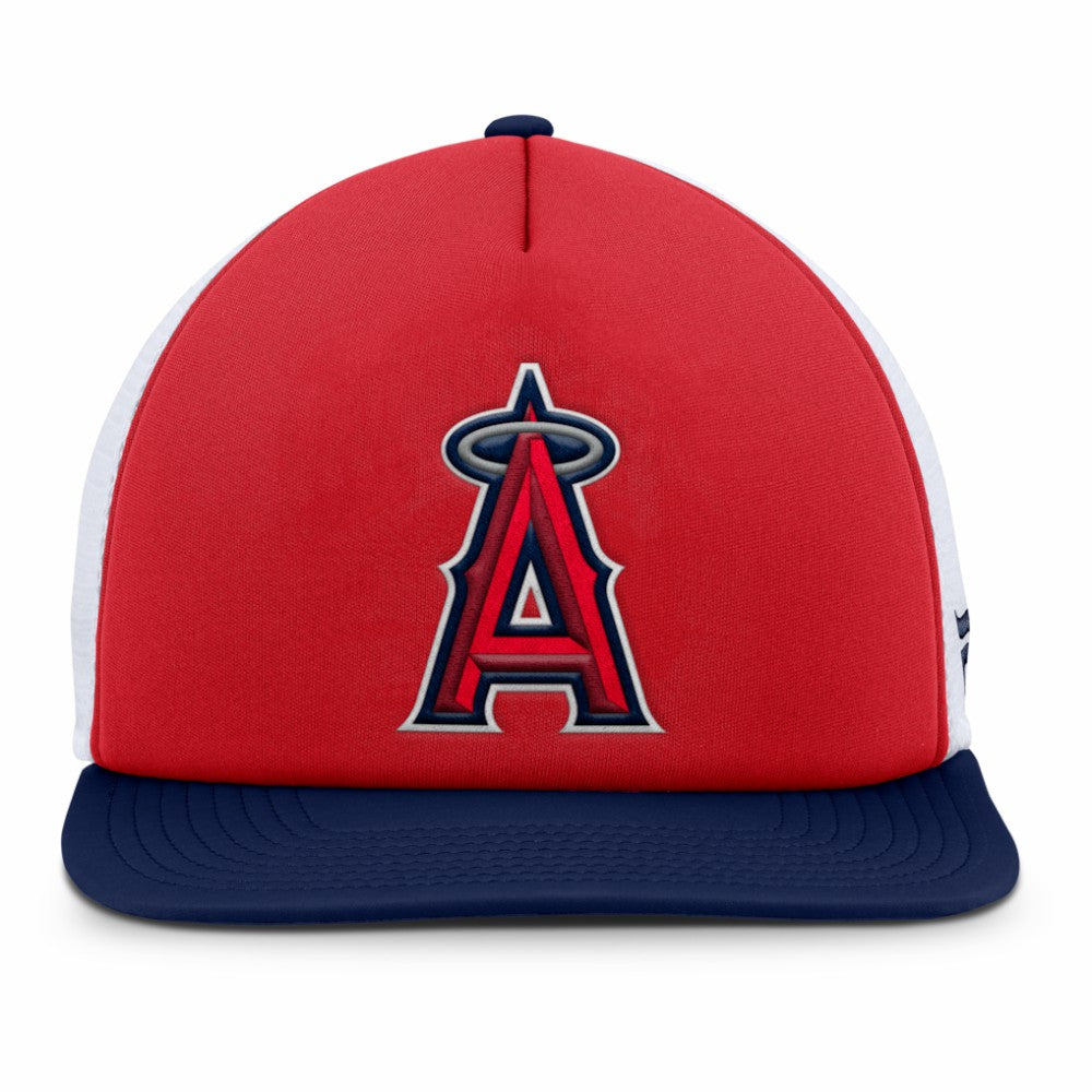 Los Angeles Angels Fanatics Fundamental Foam Front Snapback Hat - Red/White - Fanatics Lifestyle