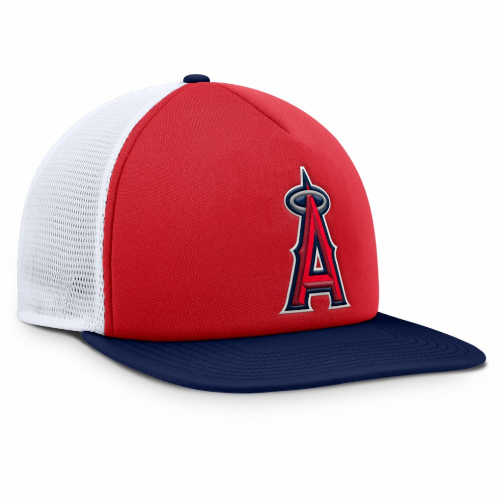 Los Angeles Angels Fanatics Fundamental Foam Front Snapback Hat - Red/White - Fanatics Lifestyle