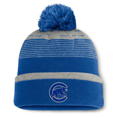 Chicago Cubs Fanatics Fundamental Gradient Cuffed Knit Hat with Pom - Royal - Fanatics Online