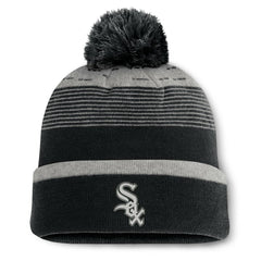 Chicago White Sox Fanatics Fundamental Gradient Cuffed Knit Hat with Pom - Black - Fanatics Online