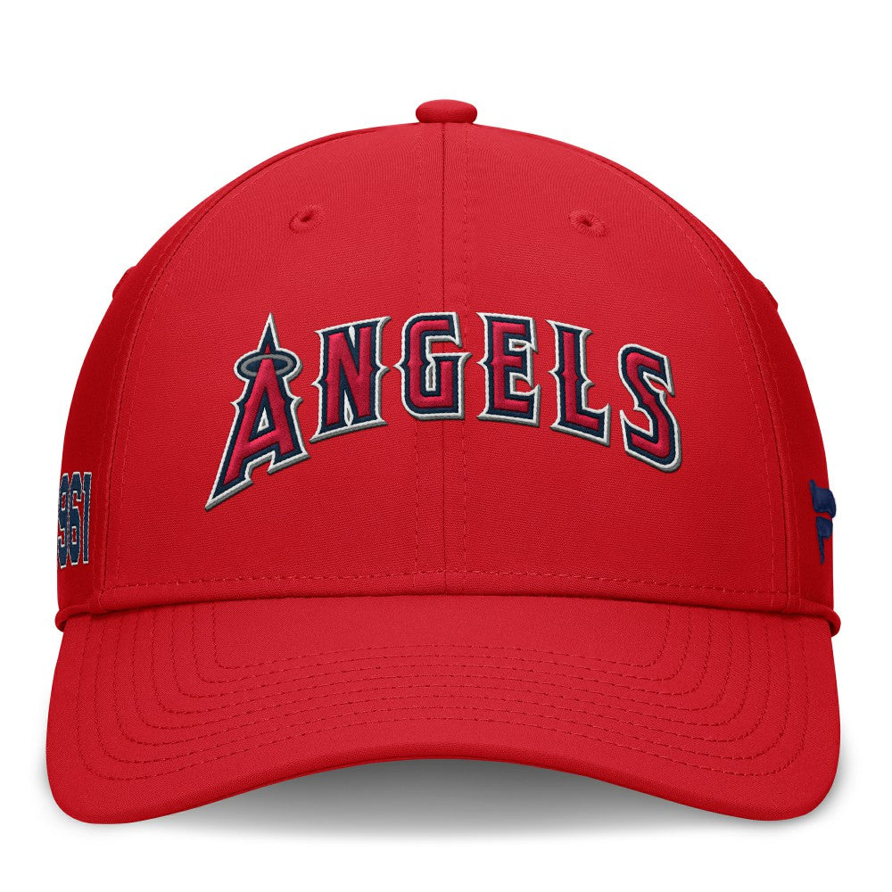Los Angeles Angels Fanatics Fundamental Tag Flex Hat - Red - Fanatics Lifestyle