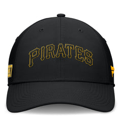 Pittsburgh Pirates Fanatics Fundamental Tag Flex Hat - Black - Fanatics on Sale