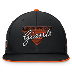 San Francisco Giants Fanatics Fundamental Tri-Script Fitted Hat - Black - Fanatics Lifestyle