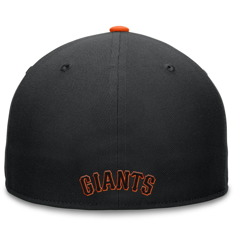 San Francisco Giants Fanatics Fundamental Tri-Script Fitted Hat - Black - Fanatics Lifestyle