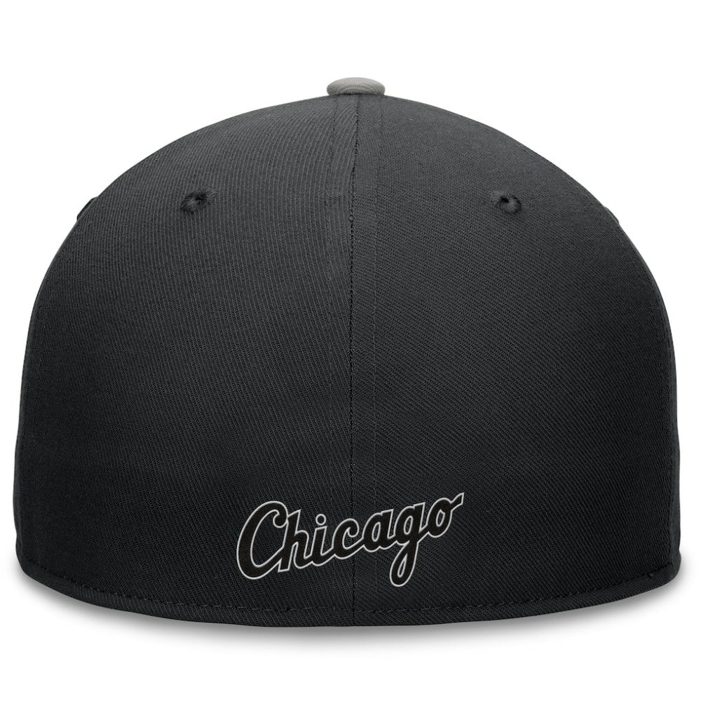 Chicago White Sox Fanatics Fundamental Tri-Script Fitted Hat - Black - Fanatics Sale