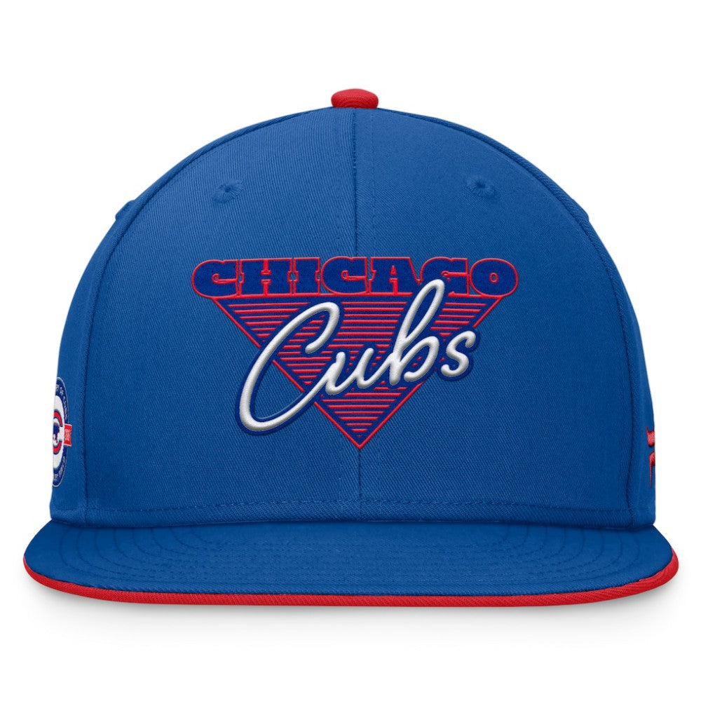 Chicago Cubs Fanatics Fundamental Tri-Script Fitted Hat - Royal - Fanatics Online