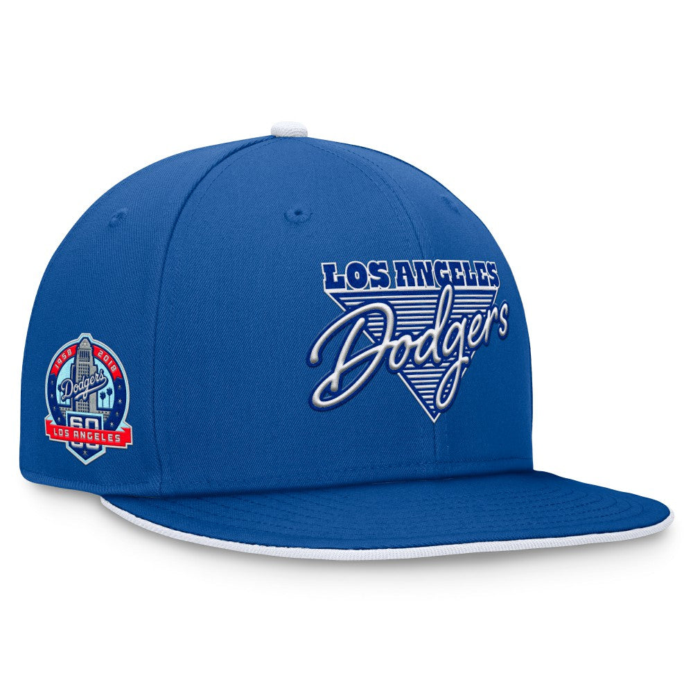 Los Angeles Dodgers Fanatics Fundamental Tri-Script Fitted Hat - Royal - Fanatics Sale