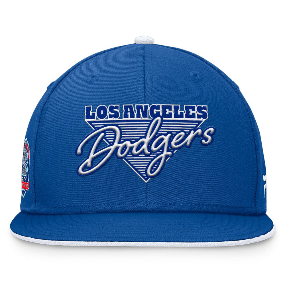 Los Angeles Dodgers Fanatics Fundamental Tri-Script Fitted Hat - Royal - Fanatics Sale