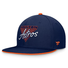 Houston Astros Fanatics Fundamental Tri-Script Fitted Hat - Navy - Fanatics Discount