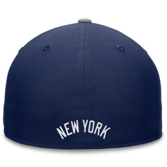 New York Yankees Fanatics Fundamental Tri-Script Fitted Hat - Navy - Fanatics on Sale