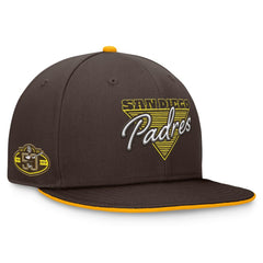 San Diego Padres Fanatics Fundamental Tri-Script Fitted Hat - Brown - Fanatics Sale