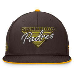 San Diego Padres Fanatics Fundamental Tri-Script Fitted Hat - Brown - Fanatics Sale