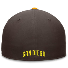 San Diego Padres Fanatics Fundamental Tri-Script Fitted Hat - Brown - Fanatics Sale