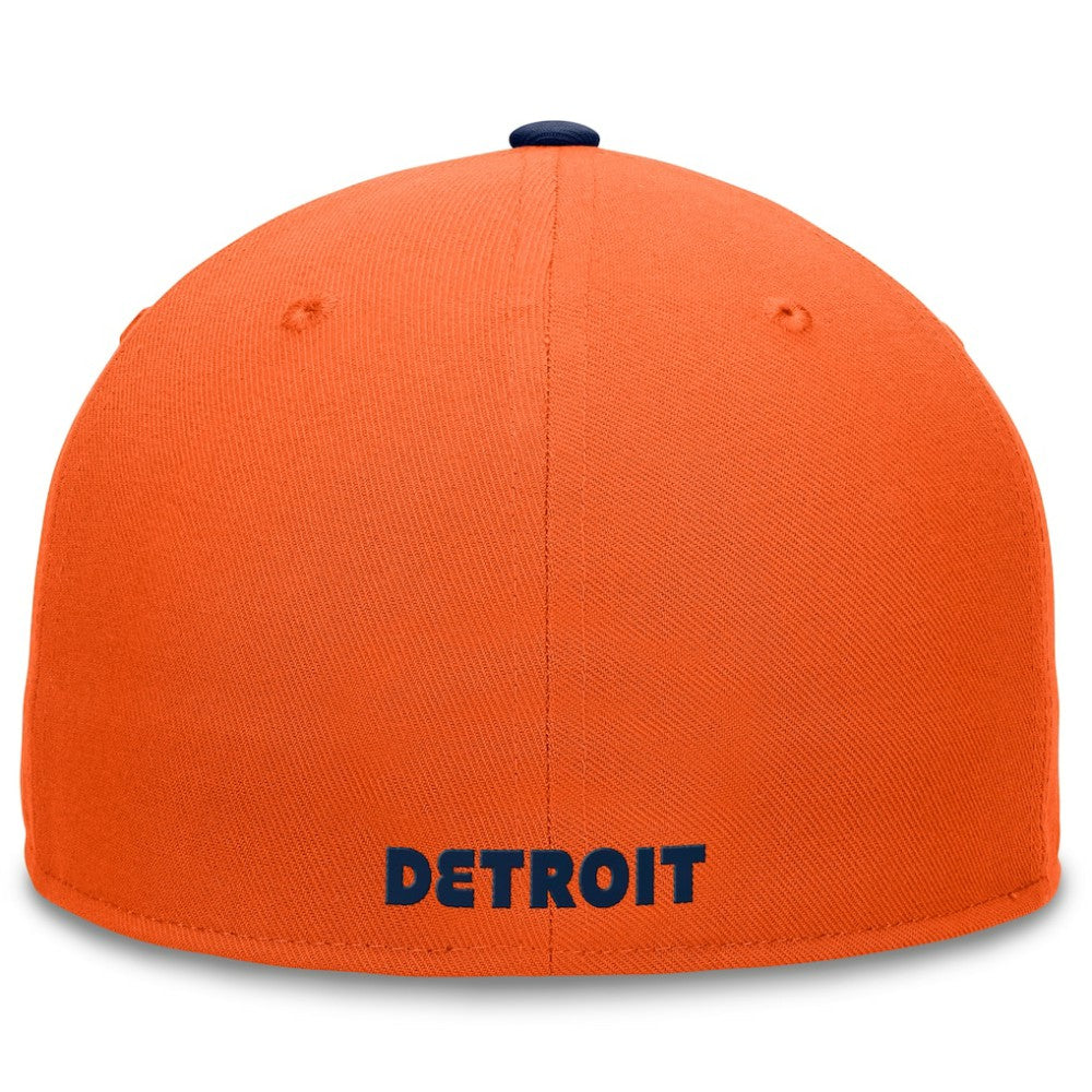 Detroit Tigers Fanatics Fundamental Two-Tone Fitted Hat - Orange - Fanatics Discount