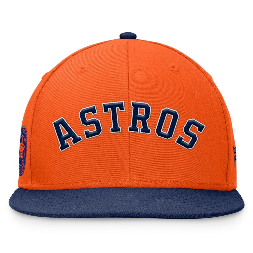 Houston Astros Fanatics Fundamental Two-Tone Fitted Hat - Orange/Navy - Fanatics Online