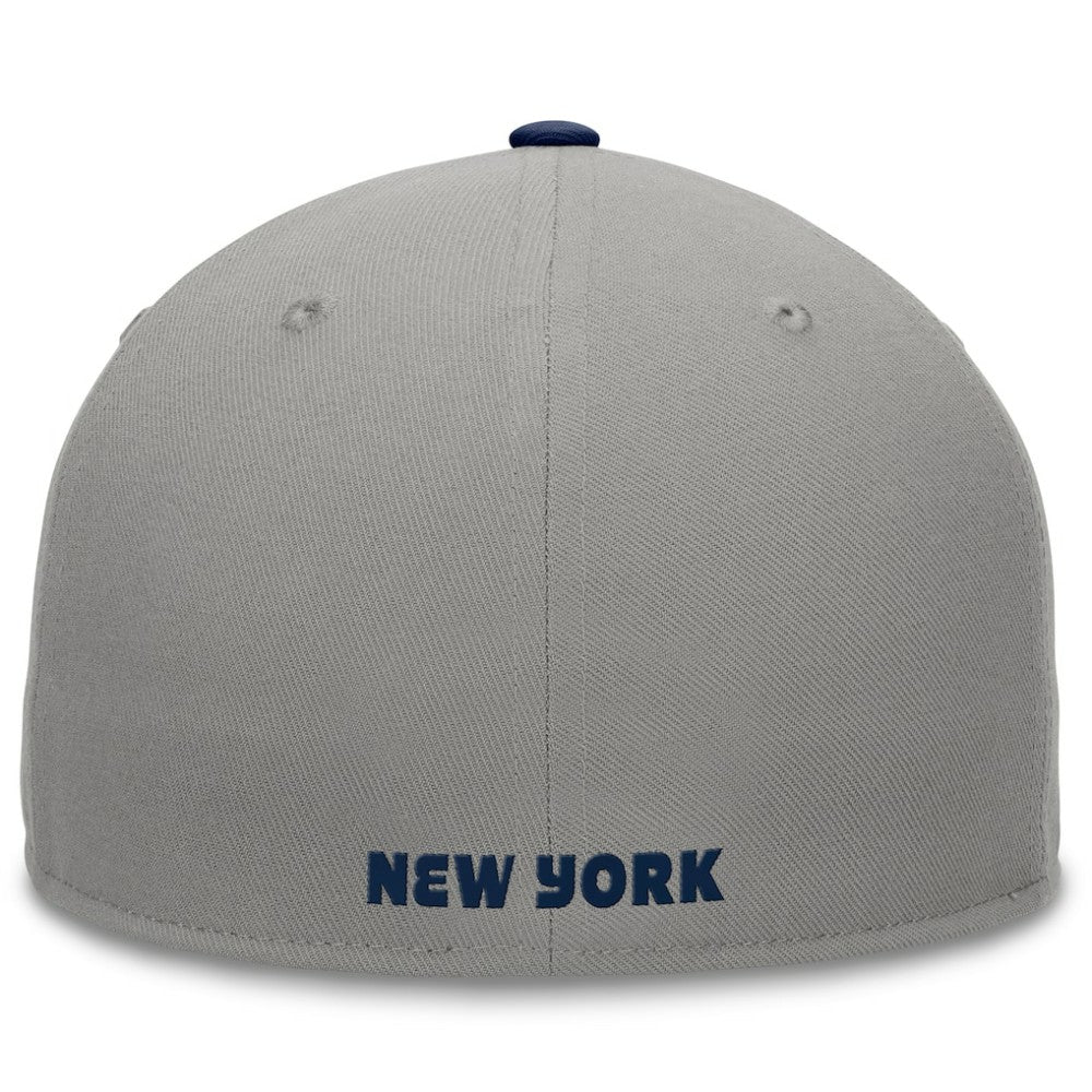 New York Yankees Fanatics Fundamental Two-Tone Fitted Hat - Gray - Fanatics Online
