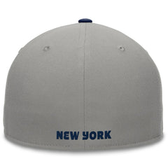 New York Yankees Fanatics Fundamental Two-Tone Fitted Hat - Gray - Fanatics Online