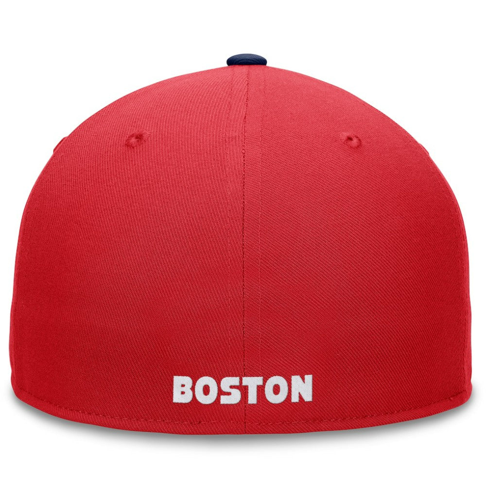 Boston Red Sox Fanatics Fundamental Two-Tone Fitted Hat - Red - Fanatics Sale