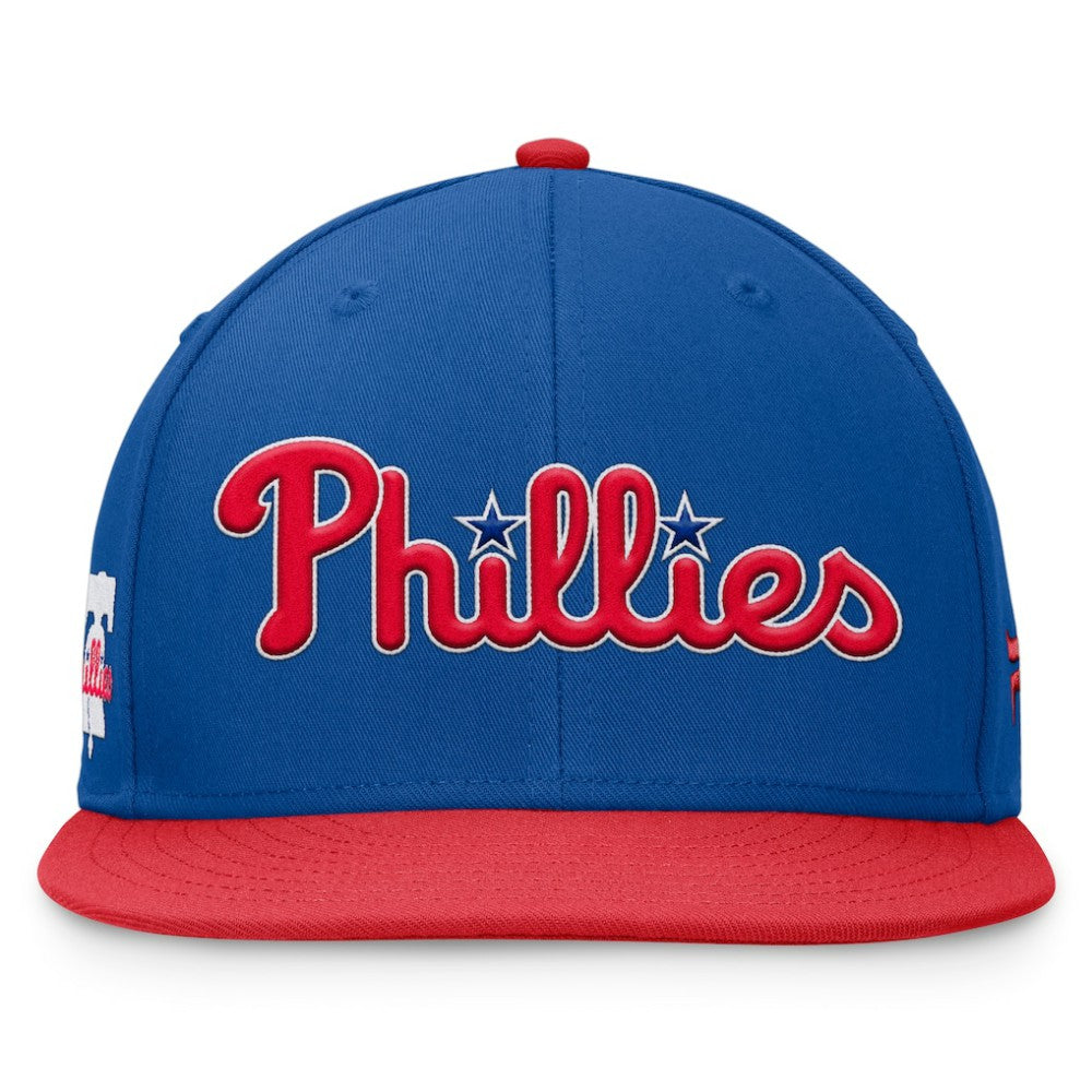 Philadelphia Phillies Fanatics Fundamental Two-Tone Fitted Hat - Royal - Fanatics Lifestyle