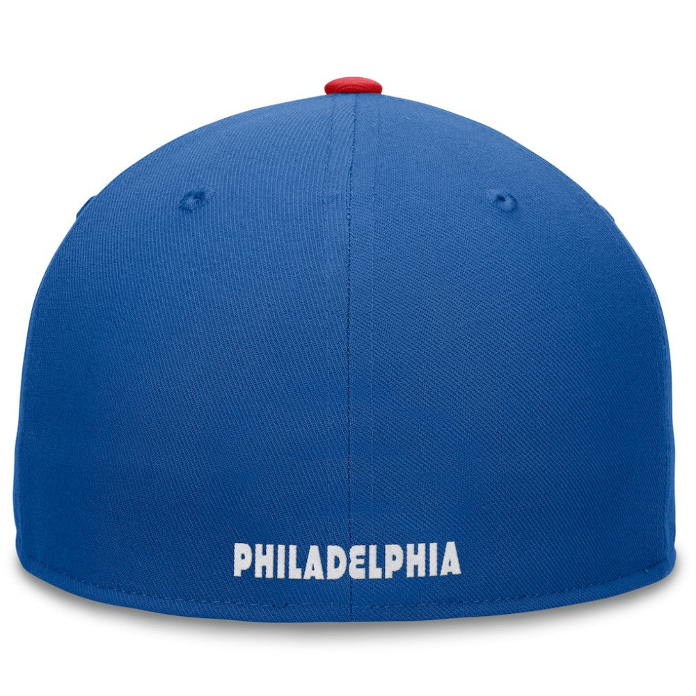 Philadelphia Phillies Fanatics Fundamental Two-Tone Fitted Hat - Royal - Fanatics Lifestyle