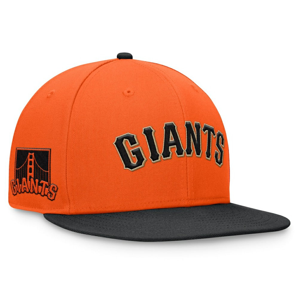 San Francisco Giants Fanatics Fundamental Two-Tone Fitted Hat - Orange/Black - Fanatics Sale