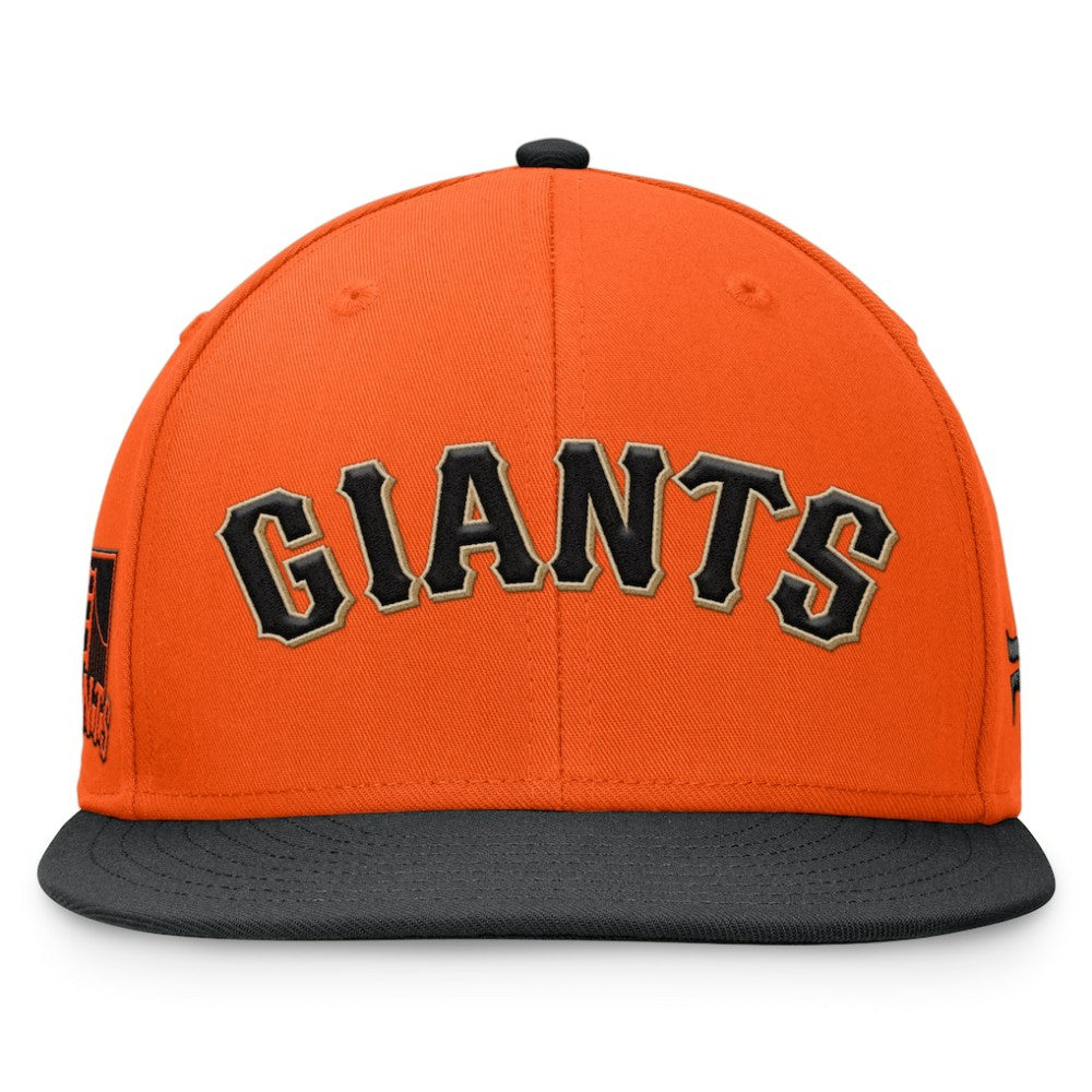 San Francisco Giants Fanatics Fundamental Two-Tone Fitted Hat - Orange/Black - Fanatics Sale