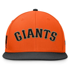 San Francisco Giants Fanatics Fundamental Two-Tone Fitted Hat - Orange/Black - Fanatics Sale