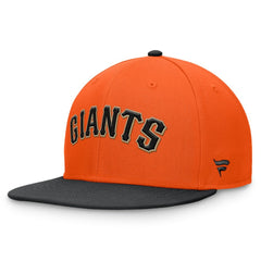 San Francisco Giants Fanatics Fundamental Two-Tone Fitted Hat - Orange/Black - Fanatics Sale