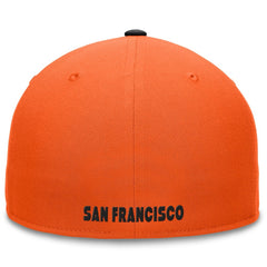 San Francisco Giants Fanatics Fundamental Two-Tone Fitted Hat - Orange/Black - Fanatics Sale