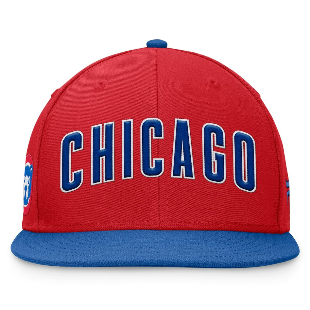 Chicago Cubs Fanatics Fundamental Two-Tone Fitted Hat - Red - Fanatics Discount