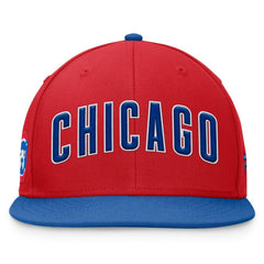 Chicago Cubs Fanatics Fundamental Two-Tone Fitted Hat - Red - Fanatics Discount