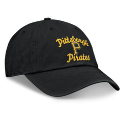 Pittsburgh Pirates Fanatics Women's Fundamental Script Logo Adjustable Hat - Black - Fanatics Online