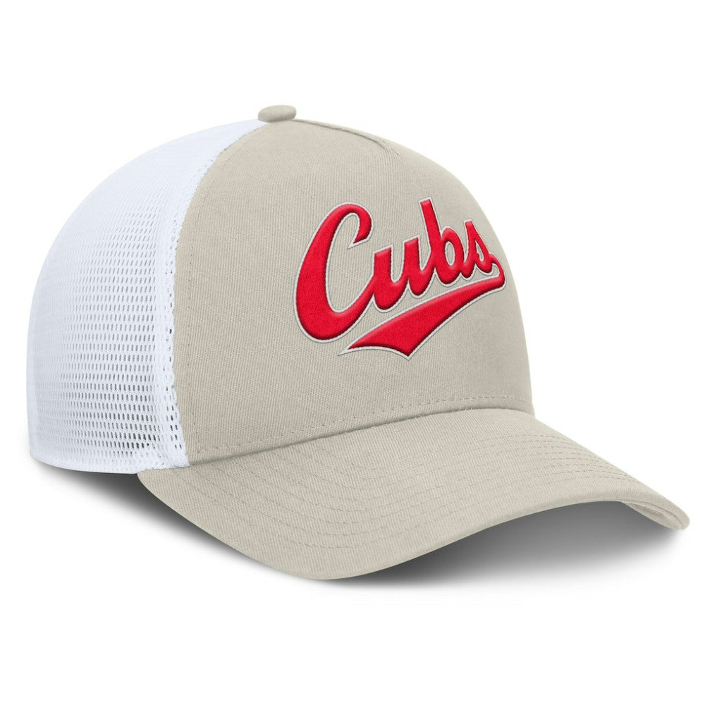 Chicago Cubs Fanatics Heritage Light Khaki A-Frame Adjustable Hat - Khaki - Fanatics Lifestyle